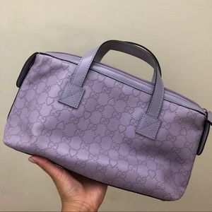 Purple Hearts Gucci Handbag Authentic Vintage